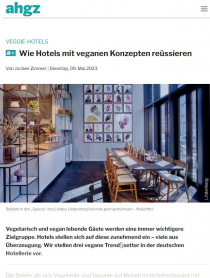 ahgz<br>Veggie-Hotels - Wie Hotels mit veganen Konzepten reüssieren ahgz<br>Veggie-Hotels - Wie Hotels mit veganen Konzepten reüssieren