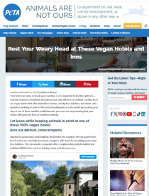 peta<br>Rest Your Weary Head at These Vegan Hotels and Inns peta<br>Rest Your Weary Head at These Vegan Hotels and Inns